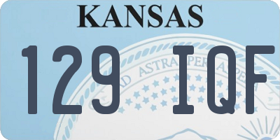 KS license plate 129IQF