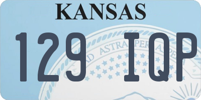 KS license plate 129IQP