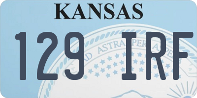 KS license plate 129IRF