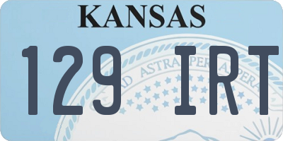 KS license plate 129IRT