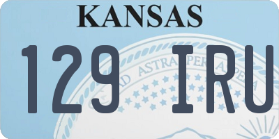 KS license plate 129IRU