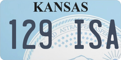 KS license plate 129ISA