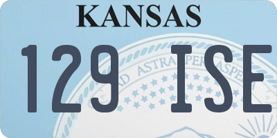 KS license plate 129ISE