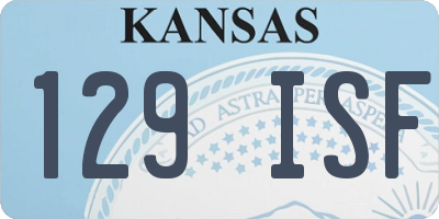 KS license plate 129ISF