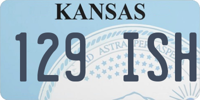 KS license plate 129ISH