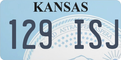 KS license plate 129ISJ