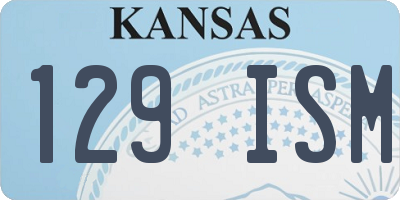 KS license plate 129ISM