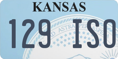 KS license plate 129ISO
