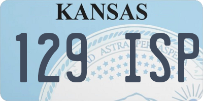 KS license plate 129ISP