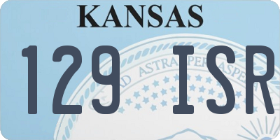 KS license plate 129ISR