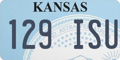 KS license plate 129ISU