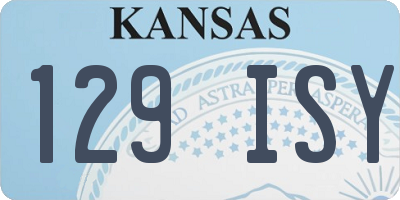 KS license plate 129ISY