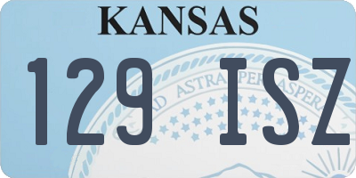 KS license plate 129ISZ