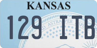 KS license plate 129ITB