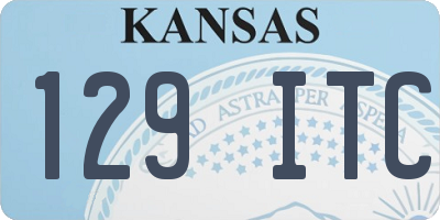 KS license plate 129ITC