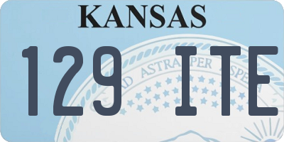 KS license plate 129ITE