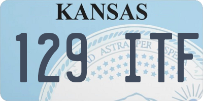 KS license plate 129ITF