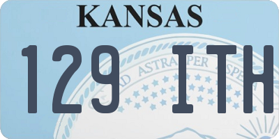 KS license plate 129ITH