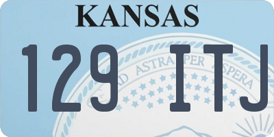 KS license plate 129ITJ