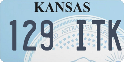 KS license plate 129ITK