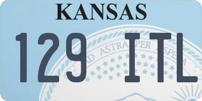 KS license plate 129ITL