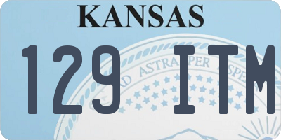 KS license plate 129ITM