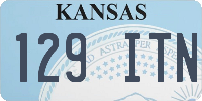 KS license plate 129ITN