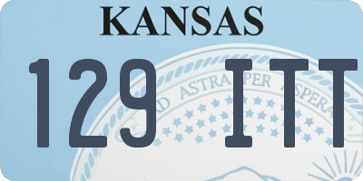 KS license plate 129ITT