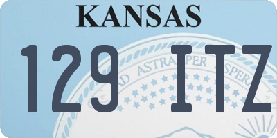 KS license plate 129ITZ