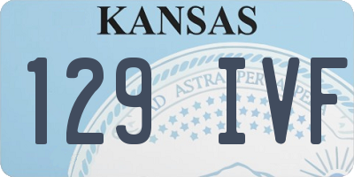KS license plate 129IVF