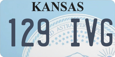 KS license plate 129IVG