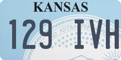 KS license plate 129IVH