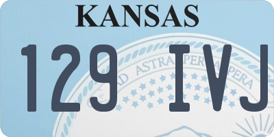 KS license plate 129IVJ