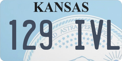 KS license plate 129IVL