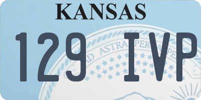 KS license plate 129IVP