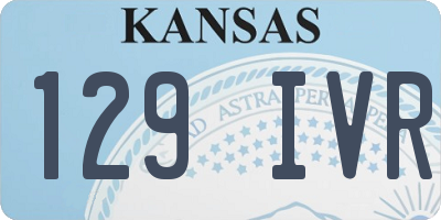 KS license plate 129IVR