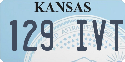 KS license plate 129IVT