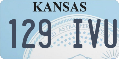 KS license plate 129IVU