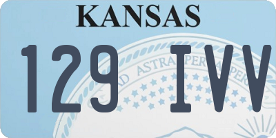 KS license plate 129IVV