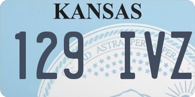 KS license plate 129IVZ