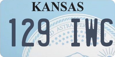 KS license plate 129IWC
