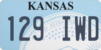 KS license plate 129IWD