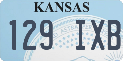 KS license plate 129IXB