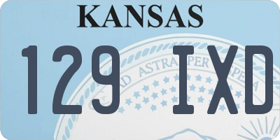 KS license plate 129IXD