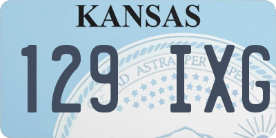 KS license plate 129IXG