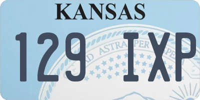 KS license plate 129IXP