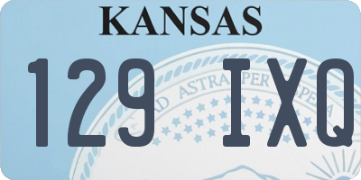 KS license plate 129IXQ