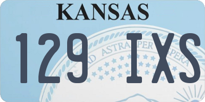 KS license plate 129IXS