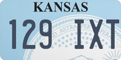 KS license plate 129IXT