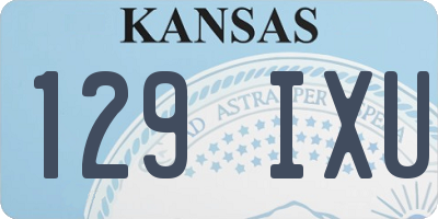 KS license plate 129IXU
